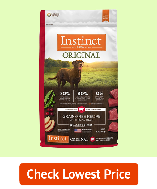 Best Large Breed Dog Food: Instinct Original Grain Free Recipe Natural Dry Dog Food by Nature's Variety (Premium)