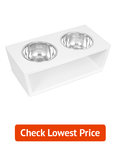 Internet's Best Modern Pet Feeder White