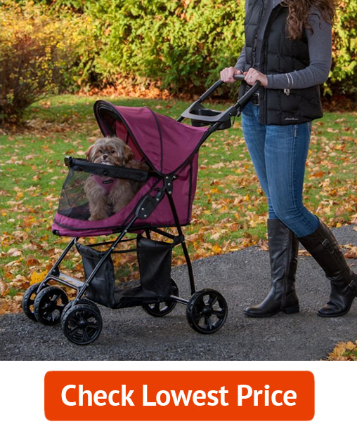 Pet Gear No-Zip Happy Trails Lite Pet Stroller for Cats